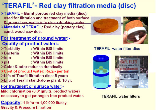 Terafil Red Clay Filtration