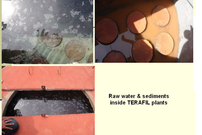 Raw Water Sediments Inside Terafil Plants